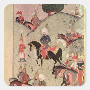 Sultan Selim II Quadratischer Aufkleber