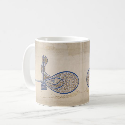 Sultan Sulaiman Tughra Kaffeetasse (Vorderseite Links)