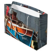 Sultan Taxi Boot Marmaris Schöne Kunst Große Geschenktüte (Rückseite Schrägansicht)