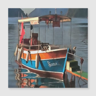 Sultan Taxi Boot Marmaris Schöne Kunst Magnetkarte