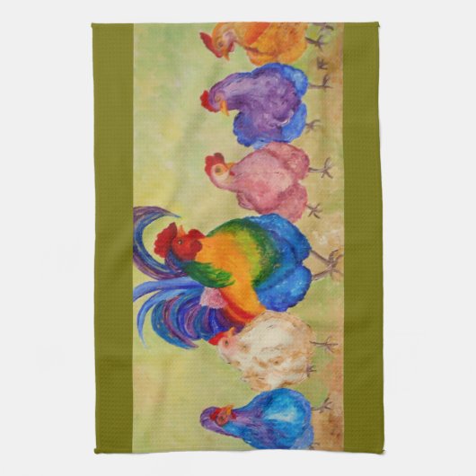 Sultan u. seine Küken - Geschirrtuch (Vertikal)