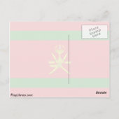 Sultan von Oman, Norwegen Postkarte (Rückseite)