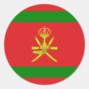 Sultan von Oman, Norwegen Runder Aufkleber