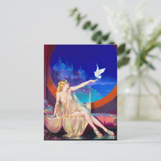 Sultana Button Up Postkarte (Stehend Vorderseite)