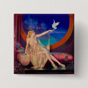 Sultana, das arabische Sultanat's Concubine 1925 Button