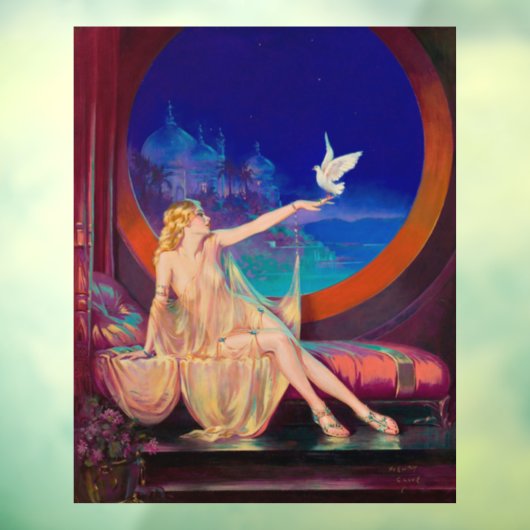 Sultana, das arabische Sultanat's Concubine 1925 Fensteraufkleber (Blatt 3)