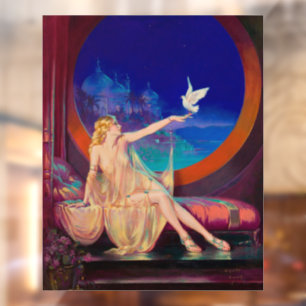 Sultana, das arabische Sultanat's Concubine 1925 Fensteraufkleber
