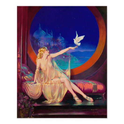 Sultana, das arabische Sultanat's Concubine 1925 Fotodruck (Vorne)