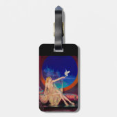 Sultana, das arabische Sultanat's Concubine 1925 Gepäckanhänger (Rückseite vertikal)