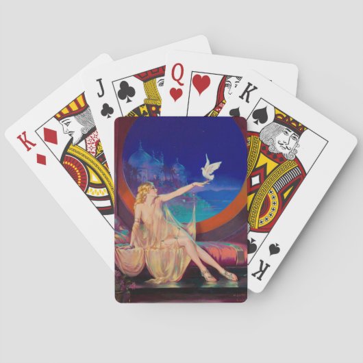 Sultana, das arabische Sultanat's Concubine 1925 Spielkarten (Rückseite)
