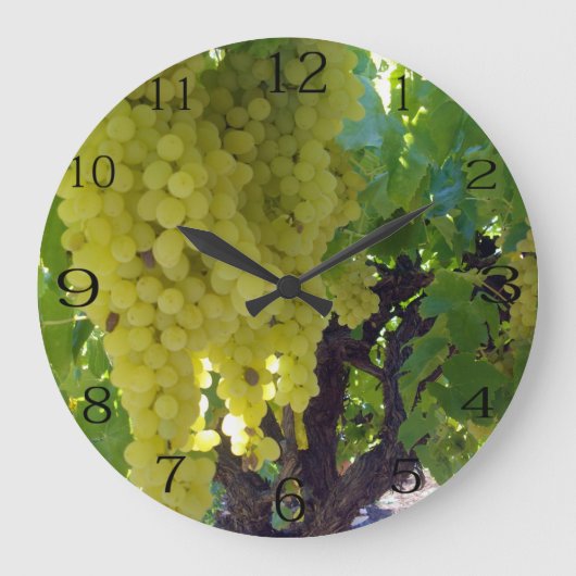 Sultana-Trauben auf einem Rebstock, Große Wanduhr (Vorderseite)