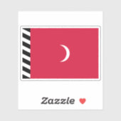 Sultanat der Malediven-Flagge (1926-1953) Aufkleber (Blatt)