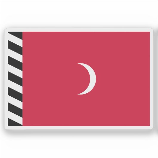 Sultanat der Malediven-Flagge (1926-1953) Aufkleber (Vorderseite)