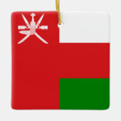 Sultanat der Oman-Flagge Keramikornament (Vorderseite)