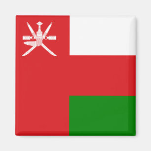 Sultanat der Oman-Flagge Magnet