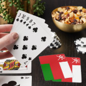 Sultanat der Oman-Flagge Spielkarten (In Situ)