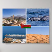 Sultanat der Oman-Sehenswürdigkeiten Poster (Vorne)