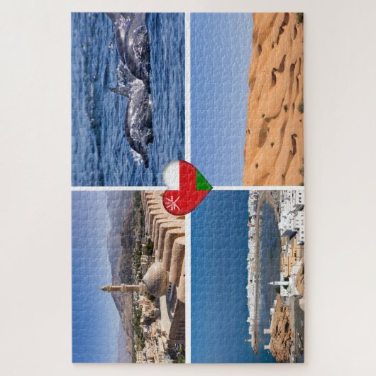 Sultanat der Oman-Sehenswürdigkeiten Puzzle (Vertikal)