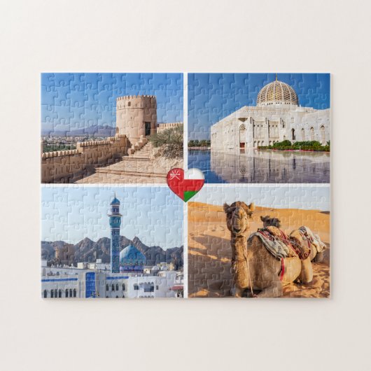 Sultanat der Oman-Sehenswürdigkeiten Puzzle (Horizontal)
