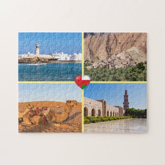 Sultanat der Oman-Sehenswürdigkeiten Puzzle (Horizontal)