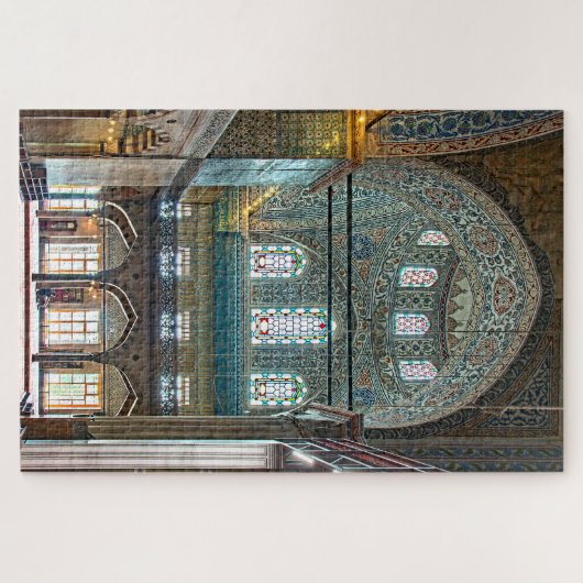 Sultans-Ahmed-Moschee. Innenarchitektur Puzzle (Horizontal)