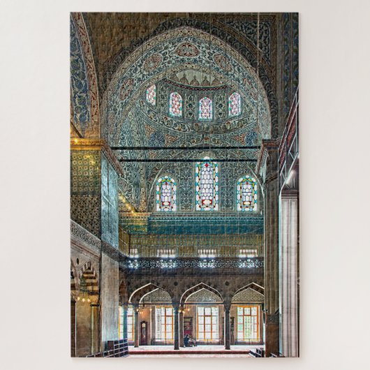 Sultans-Ahmed-Moschee. Innenarchitektur Puzzle (Vertikal)
