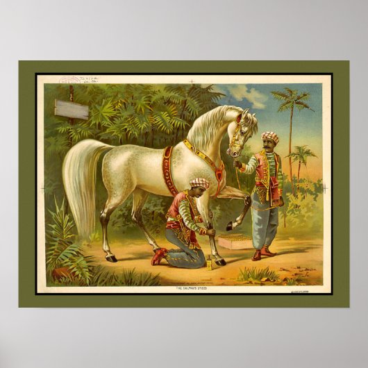 Sultans Steed RARE VINTAGE POSTER individuell (Vorne)
