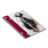 Sultry Victorian Silhouette Art Journal Notizblock (Rechte Seite)