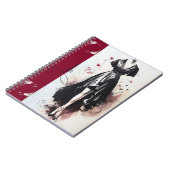 Sultry Victorian Silhouette Art Journal Notizblock (Linke Seite)