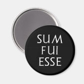 sum fuß esse Latein latin Magnet (Vorderseite/Rückseite)