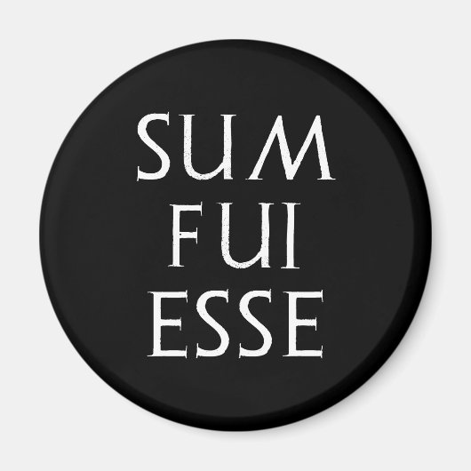 sum fuß esse Latein latin Magnet (Vorne)