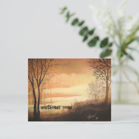 Suma 2, ohne Sie Postkarte (Stehend Vorderseite)