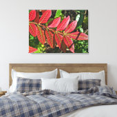 sumac-Blätter im Herbst Leinwanddruck (Insitu (Schlafzimmer))
