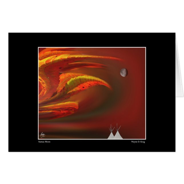 Sumac Moon Card (Vorderseite (Horizontal))