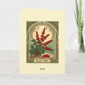 Sumac Sunrise A Haft-Sin Emblem of Renewal Karte (Rückseite)