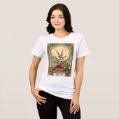 Sumac Sunrise A Haft-Sin Symbol of Renewal Tri-Blend Shirt (Vorderseite voll)