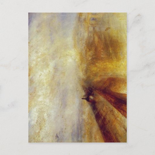 Sumario J. M. W. Turner - Regen, Dampf und Geschwi Postkarte (Vorderseite)