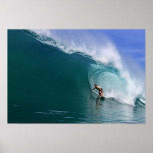 Sumatra Barrel Ride: Episches Surfen in Indonesien Poster