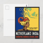 Sumatra, Borneo, Celebes, Java, Niederländisch-Ind Postkarte (Vorne/Hinten)