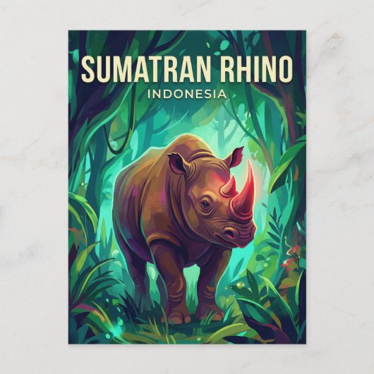 Sumatra Indonesien Postkarte (Vorderseite)