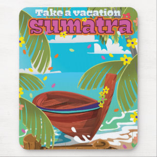 Sumatra Indonesien Reiseplakat Mousepad