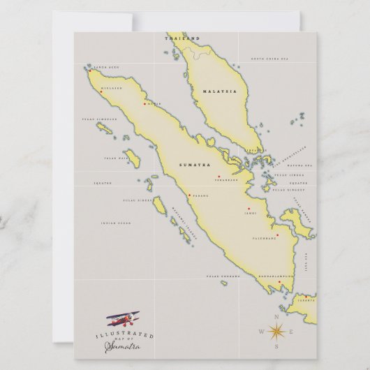 Sumatra-Karte (Vorderseite)