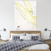 Sumatra-Karte Leinwanddruck (Insitu (Schlafzimmer))
