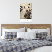 Sumatra-Karte mit Kaffeebohnen auf Leinwand (Insitu (Schlafzimmer))