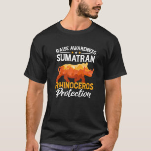 Sumatra Rhino Rhinoceros Safari Tiere Wildtiere P T-Shirt