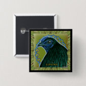 Sumatra Rooster Gerahmt Button (Vorne & Hinten)