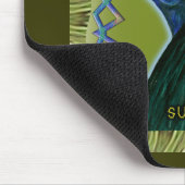 Sumatra Rooster Gerahmt Mousepad (Ecke)
