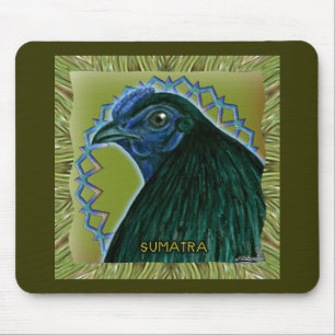 Sumatra Rooster Gerahmt Mousepad