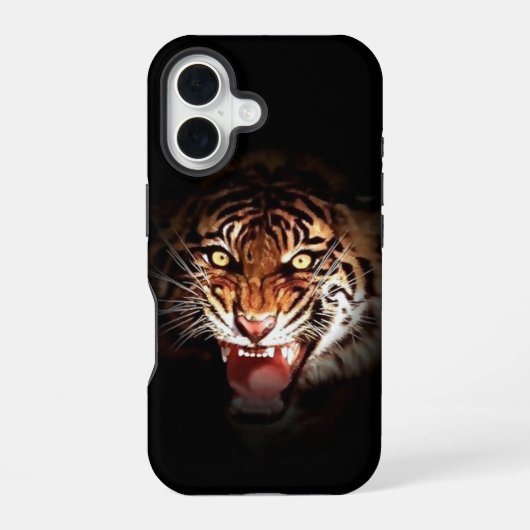Sumatra-Tiger iPhone 16 Hülle (Rückseite)