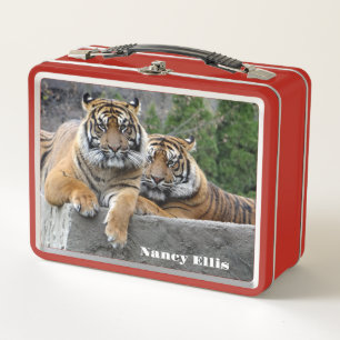 Sumatra-Tigerfell Metall Brotdose